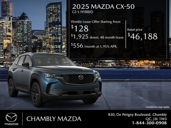 Chambly Mazda - Get the 2025 Mazda CX-50 Hybrid