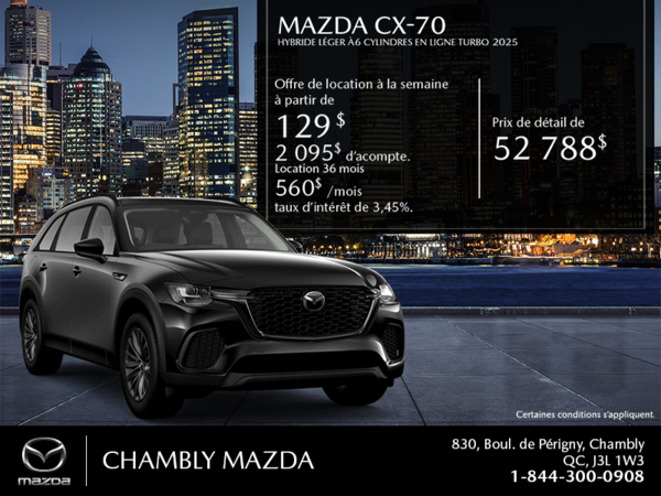 Procurez-vous le Mazda Cx-70 Mhev 2025