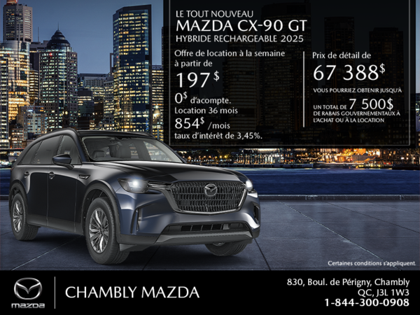 Procurez-vous le Mazda Cx-90 Phev 2025