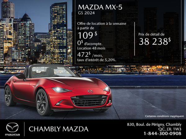 Procurez-vous le Mazda Mx-5 2024