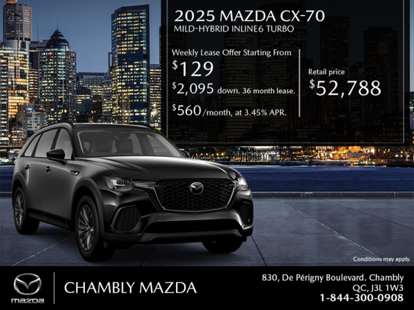 Get the 2025 Mazda CX-70 MHEV