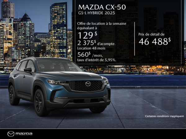 Chambly Mazda - Procurez-vous le Mazda Cx-50 Hybride 2025