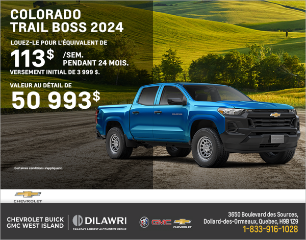 Le Chevrolet Colorado 2024