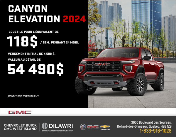 Le GMC Canyon 2024