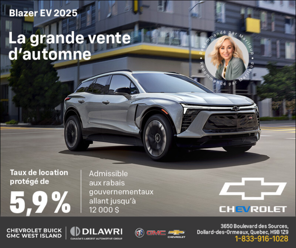 Procurez-vous le Chevrolet Blazer EV 2025