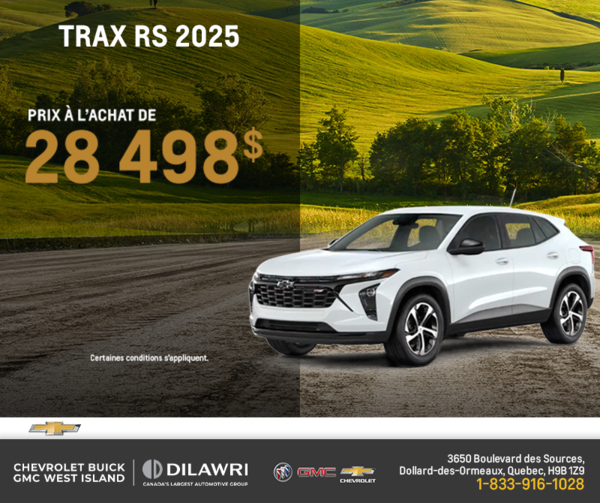 Procurez-vous le Chevrolet Trax 2025