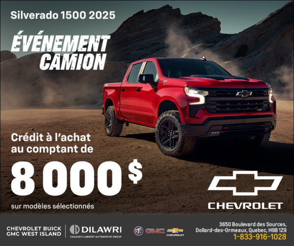 Procurez-vous le Chevrolet Silverado 1500 2025