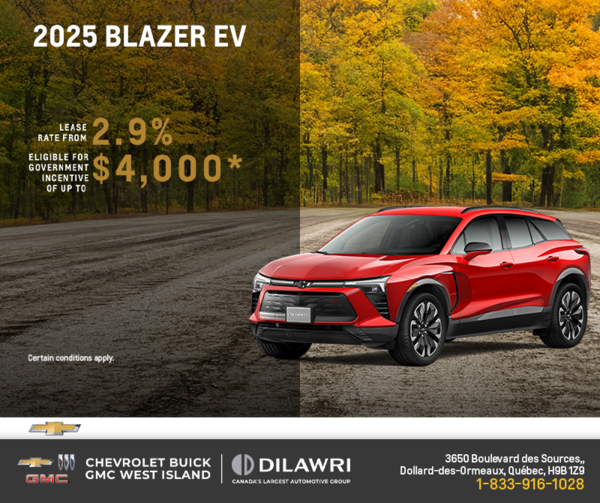Get the 2025 Chevrolet Blazer EV