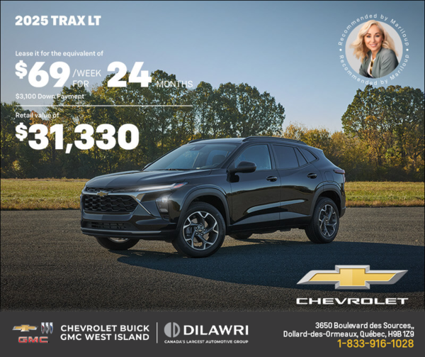 Get the 2025 Chevrolet Trax LT