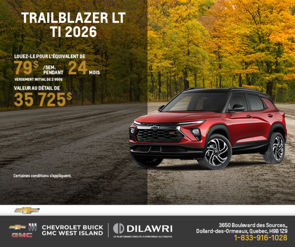 Le Chevrolet Trailblazer LT TI 2026