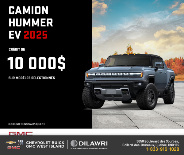 Le GMC Hummer EV VUS 2025
