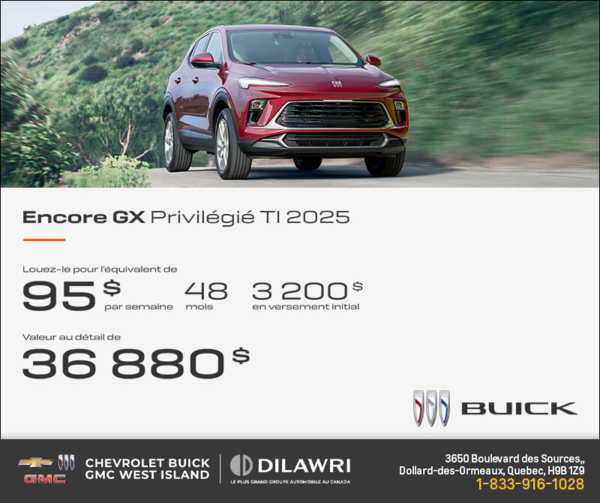 Procurez-vous le Buick Encore GX 2025