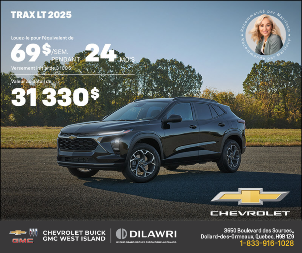 Procurez-vous le Chevrolet Trax LT 2025