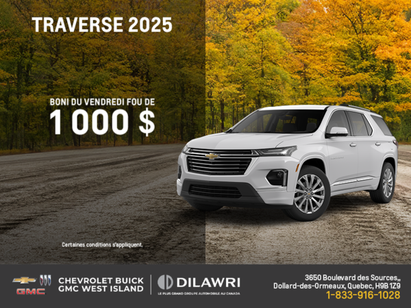 Le Chevrolet Traverse 2025