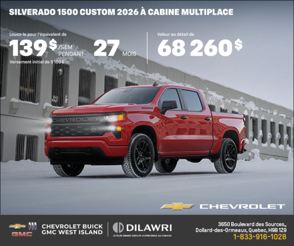 Procurez-vous le Chevrolet Silverado 1500 2026