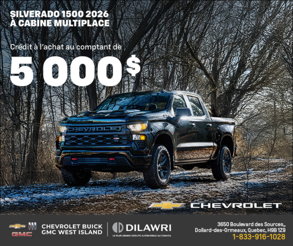 Procurez-vous le Chevrolet Silverado 1500 2026