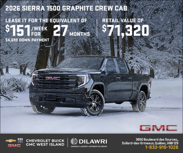 The 2026 GMC Sierra 1500 Graphite