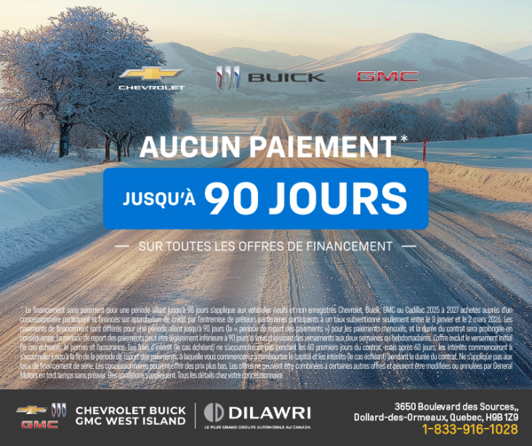 L'événement Chevrolet 90 jours