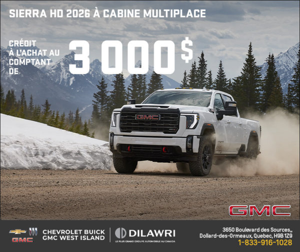 Le GMC Sierra HD à cabine multiplace 2026