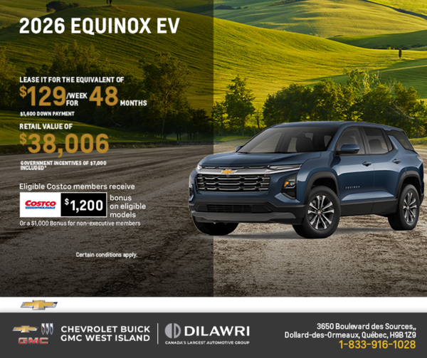 Get the 2026 Chevrolet Equinox EV