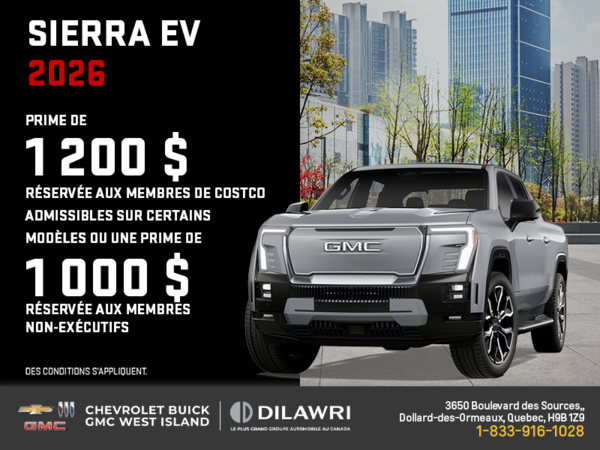 Le GMC Sierra EV 2026