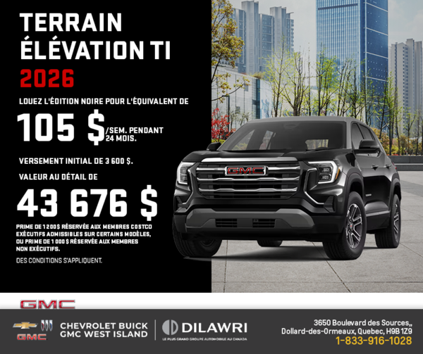 Le GMC Terrain 2026