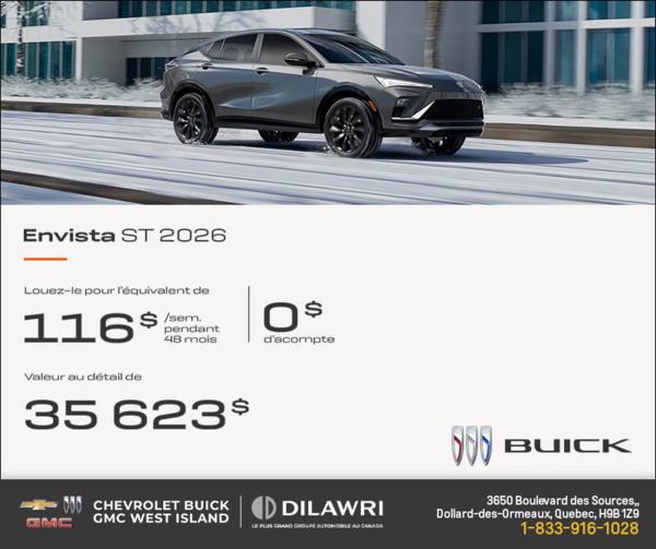Procurez-vous la Buick Envista 2026