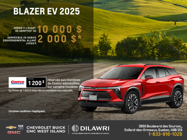 Procurez-vous le Chevrolet Blazer EV 2025