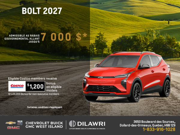 Procurez-vous le Chevrolet Bolt 2027