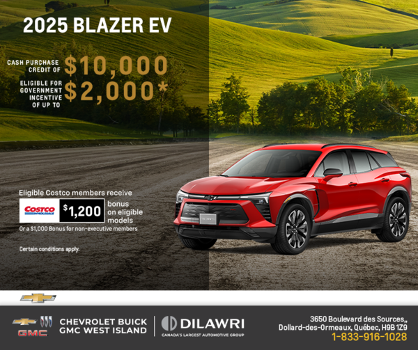 Get the 2025 Chevrolet Blazer EV