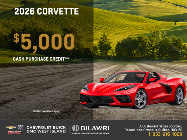 Get the 2026 Chevrolet Corvette