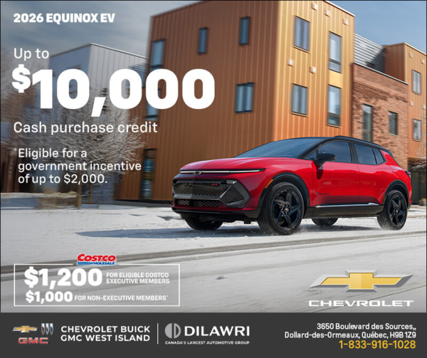 Get the 2026 Chevrolet Equinox EV