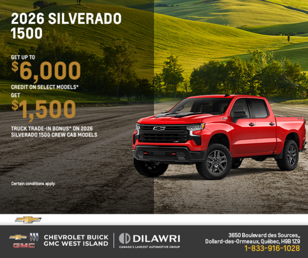 Get the 2026 Chevrolet Silverado 1500