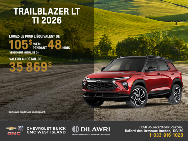 Le Chevrolet Trailblazer LT TI 2026