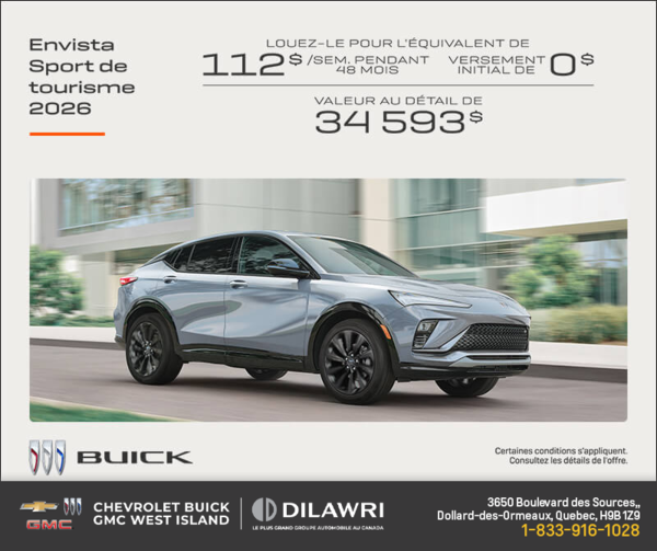 Procurez-vous la Buick Envista 2026