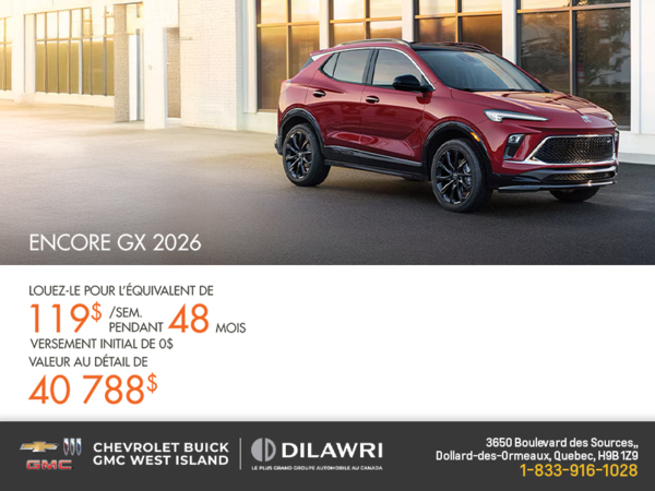 Procurez-vous le Buick Encore GX 2026