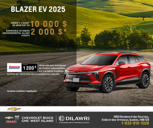 Procurez-vous le Chevrolet Blazer EV 2025