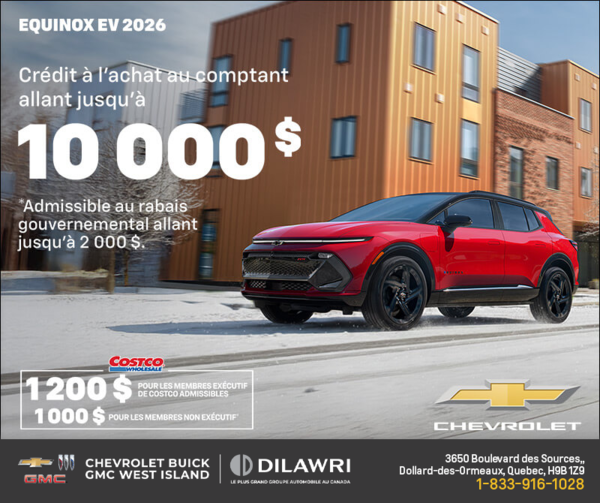 Procurez-vous le Chevrolet Equinox EV 2026