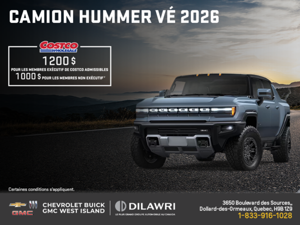 Le GMC Camion Hummer VÉ 2026