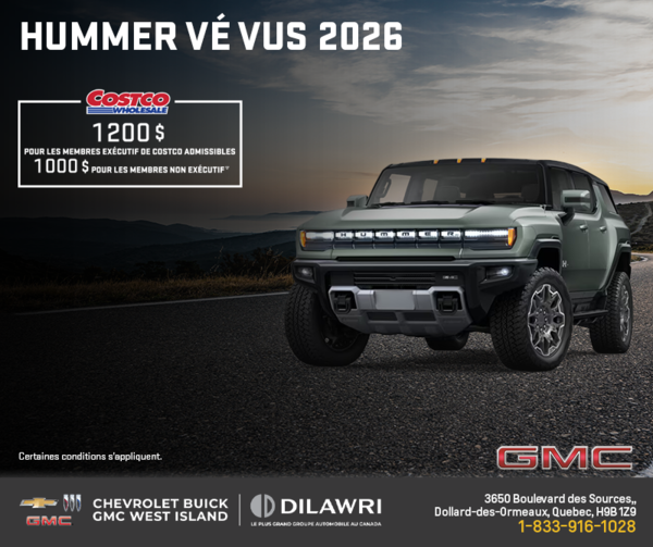 Le GMC Hummer VÉ VUS 2026