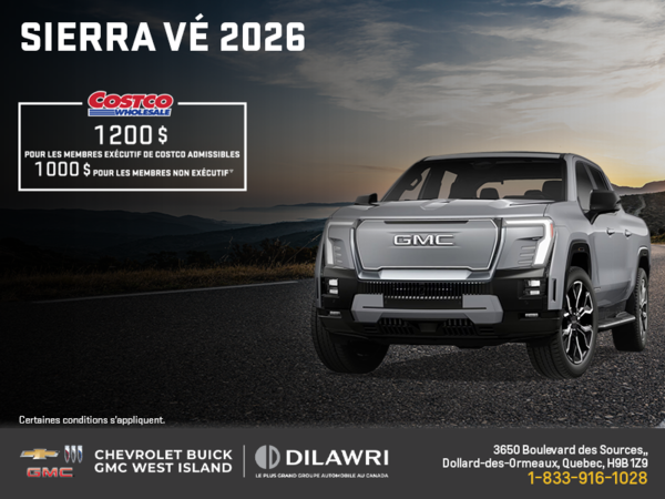 Le GMC Sierra VÉ 2026