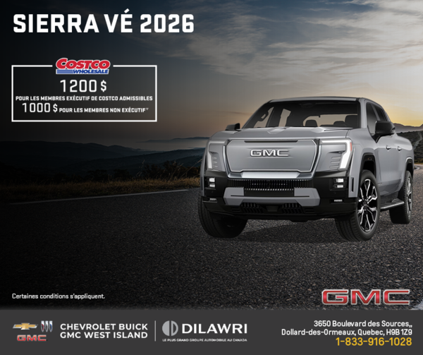 Le GMC Sierra VÉ 2026