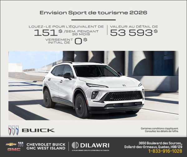 Procurez-vous la Buick Envision 2026