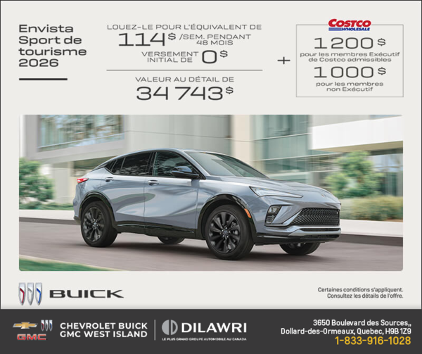 Procurez-vous la Buick Envista 2026