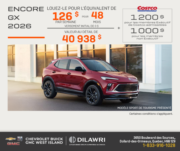 Procurez-vous le Buick Encore GX 2026