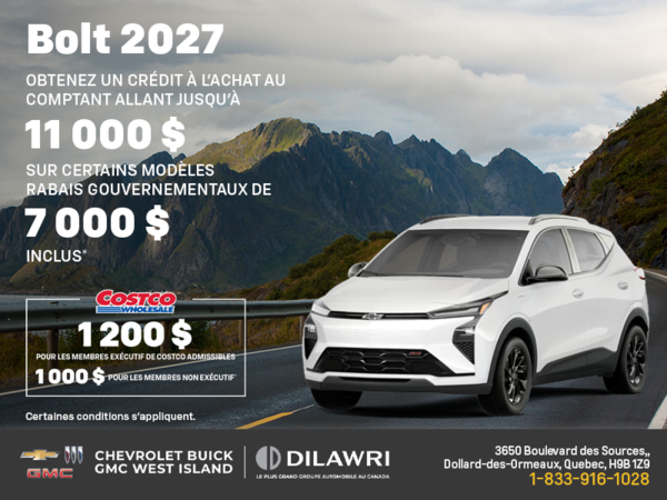 Procurez-vous le Chevrolet Bolt 2027
