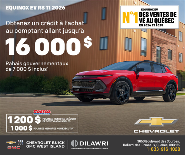 Procurez-vous le Chevrolet Equinox EV 2026