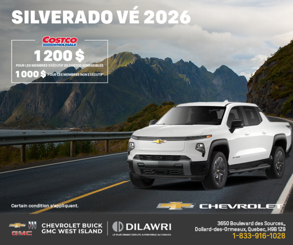 Procurez-vous le Chevrolet Silverado VÉ 2026