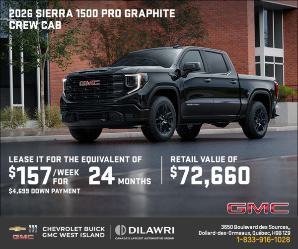 The 2026 GMC Sierra 1500 Pro Graphite Crew Cab