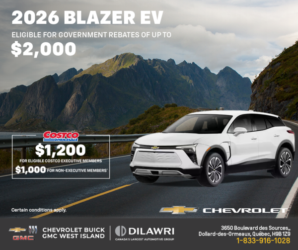 Get the 2026 Chevrolet Blazer EV